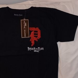 PRIMITIVE X ATTACK ON TITAN ARMORED DIRTY P TEE BLACK